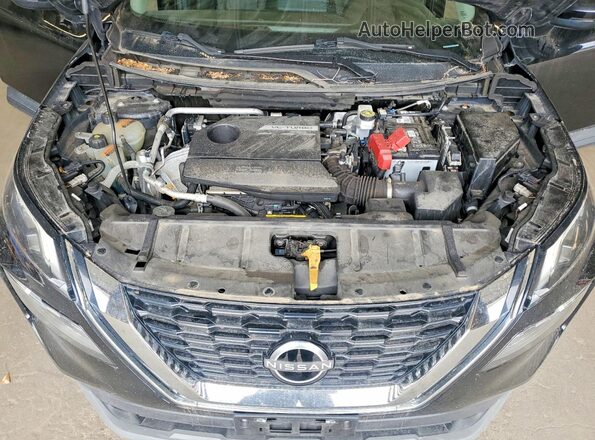 5N1BT3BB4NC692555 2022 NISSAN ROGUE Black Widok naklejki z numerem VIN