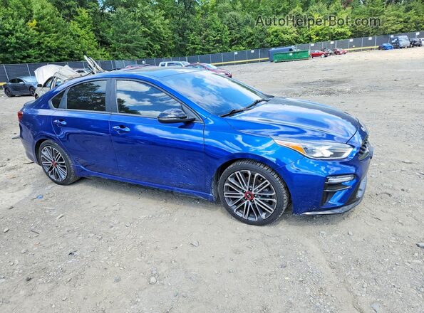 3KPF44AC3ME343445 2021 KIA FORTE Blue წინა ხედი