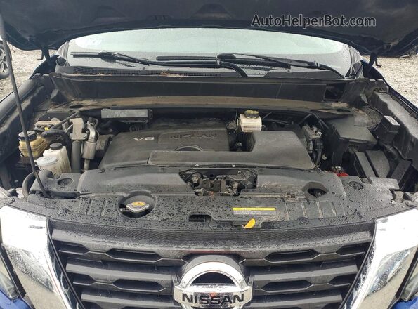 5N1DR2MM1JC675903 2018 NISSAN PATHFINDER Blue Вид наклейки з VIN-кодом
