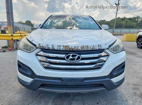 5XYZTDLB1GG314358 2016 HYUNDAI SANTA White Widok z tyłu