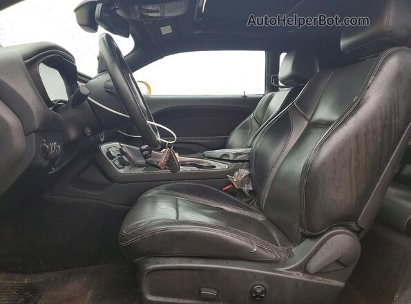 2C3CDZAG1HH503050 2017 DODGE CHALLENGER Yellow Dashboard view