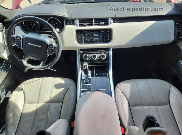 SALWR2PF6GA592328 2016 LAND ROVER RANGE Maroon Vista del cuadro de instrumentos