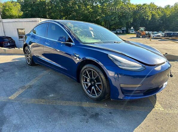 5YJ3E1EB1LF617668 2020 TESLA MODEL Blue Przód prawy
