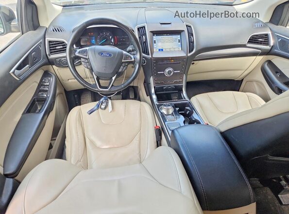 2FMPK4K99KBB70866 2019 FORD EDGE Black Вид щитка приладів