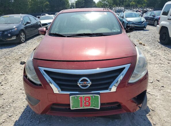 3N1CN7AP7HL830334 2017 NISSAN VERSA Maroon Widok z tyłu