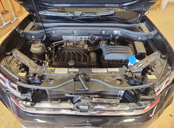 1V21E2CA6LC210853 2020 VOLKSWAGEN ATLAS Black VIN კოდის სტიკერის ხედი