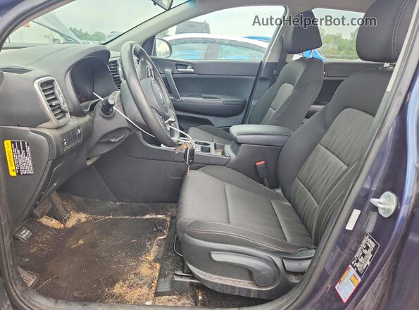 KNDPMCAC8K7619131 2019 KIA SPORTAGE Blue წინა პანელის ხედი