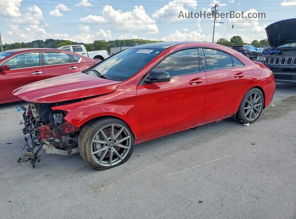 WDDSJ5CB6JN515482 2018 MERCEDES-BENZ CLA-CLASS Красный Задняя левая четверть