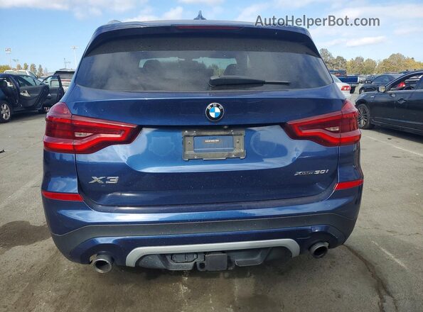 5UXTR9C51JLD72091 2018 BMW X3 Blue წინა სალონის ხედი