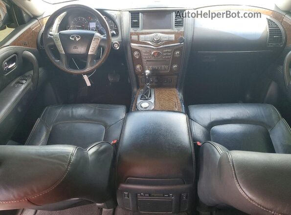 JN8AZ2NF7G9610023 2016 INFINITI QX80 Silver ხელსაწყოთა პანელის ხედი