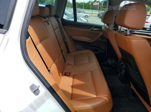 5UXWX9C30H0T22440 2017 BMW X3 White ძრავის განყოფილების ხედი