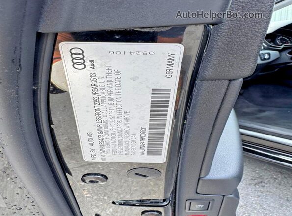 WAUANAF47HN007531 2017 AUDI A4 Black Панорамний вид салону 360°