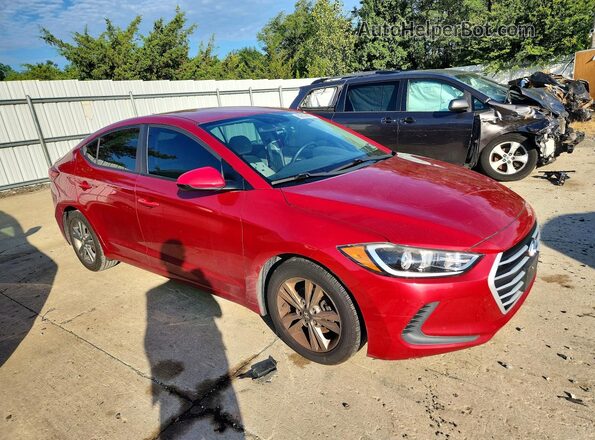 KMHD84LF1HU064453 2017 HYUNDAI ELANTRA Red Vista frontal