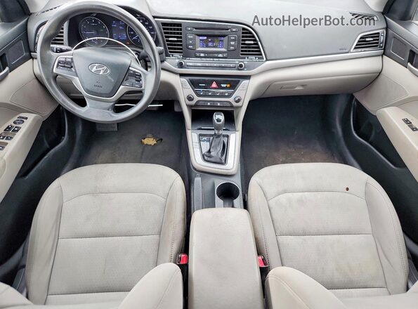 5NPD74LF6HH166591 2017 HYUNDAI ELANTRA Silver Widok zestawu wskaźników