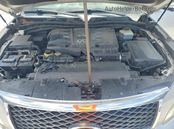 JN8AZ2NF7G9610023 2016 INFINITI QX80 Silver VIN კოდის სტიკერის ხედი