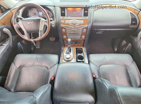 JN8AZ2NE5G9126519 2016 INFINITI QX80 Black Вид щитка приладів