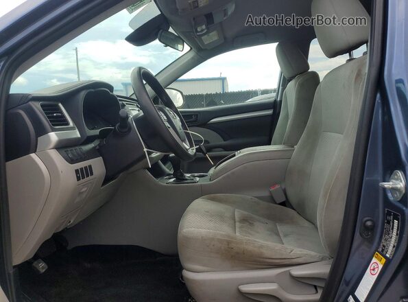 5TDZARFH1KS044160 2019 TOYOTA HIGHLANDER Blue Dashboard view