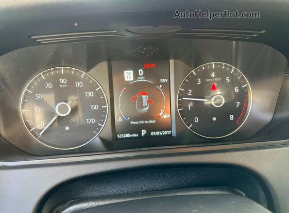 SALYB2EX4KA215319 2019 LAND ROVER RANGE Black Dashboard view