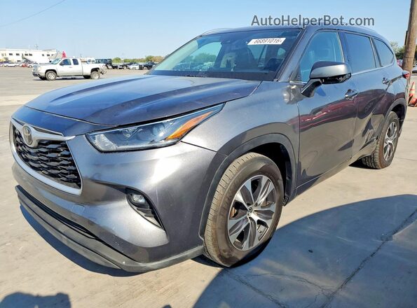 5TDGZRAH0MS051322 2021 TOYOTA HIGHLANDER Gray Հետևի ձախ