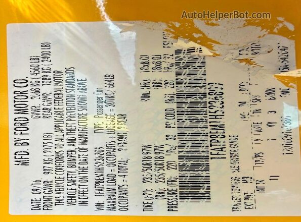 1FATP8EM1H5236809 2017 FORD MUSTANG Yellow 
