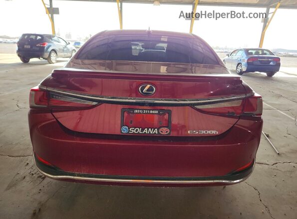 JTHB21B19K2002981 2019 LEXUS ES Maroon Вид салону спереду