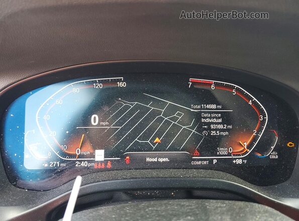 5UX43DP03P9P37798 2023 BMW X3 Charcoal Widok tylnych siedzeń