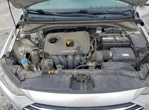 5NPD74LF7HH183609 2017 HYUNDAI ELANTRA Silver Engine compartment view