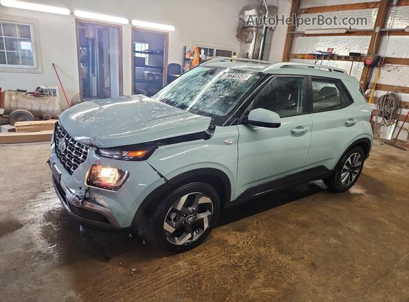 KMHRC8A32SU398521 2025 HYUNDAI VENUE Turquoise Задня ліва чверть