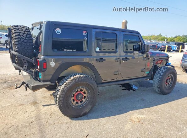 1C4HJXFG1JW305857 2018 JEEP WRANGLER Gray Delantero derecho