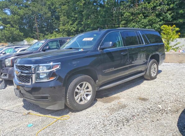 1GNSCHKC0JR347242 2018 CHEVROLET SUBURBAN Black Trasero izquierdo
