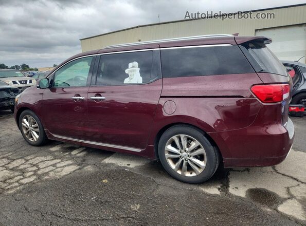KNDME5C14G6117284 2016 KIA SEDONA Red Задня права чверть