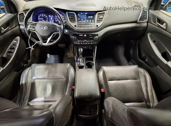 KM8J3CA20JU729232 2018 HYUNDAI TUCSON Blue Սարքավորումների վահանակի տեսք