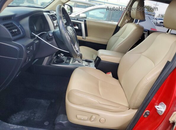 JTEBU5JR3G5311096 2016 TOYOTA 4RUNNER Red Առջևի վահանակի տեսք