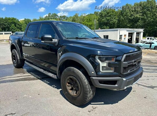 1FTFW1RG7JFA55252 2018 FORD F150 Черный Вид спереди