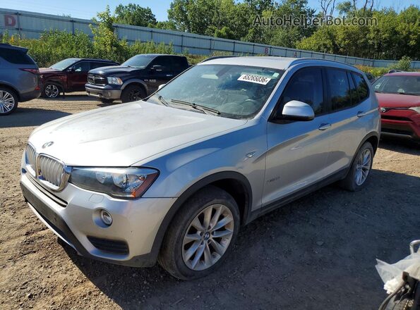 5UXWX9C5XG0D87752 2016 BMW X3 Silver Задня ліва чверть