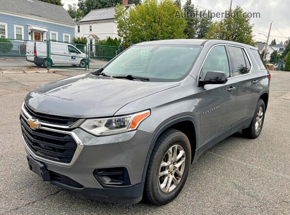 1GNEVFKW2JJ166728 2018 CHEVROLET TRAVERSE Gray უკანა მარჯვენა