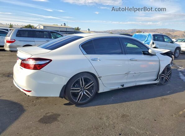 1HGCR2F55GA144490 2016 HONDA ACCORD White Przód prawy