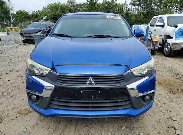 JA4AP3AU2GZ023590 2016 MITSUBISHI OUTLANDER Blue Rear view
