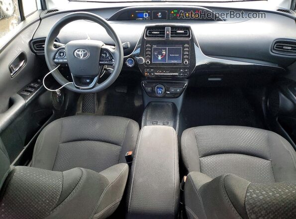 JTDL9MFU6M3030497 2021 TOYOTA PRIUS Белый Вид панели приборов