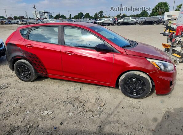 KMHCT5AE7HU300419 2017 HYUNDAI ACCENT Red Front view
