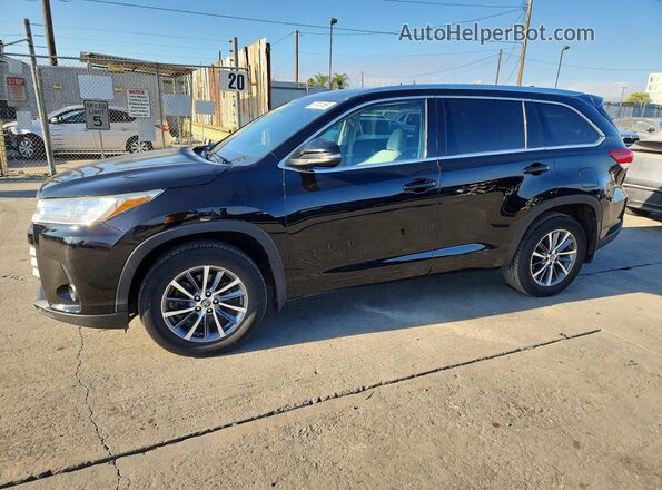 5TDJZRFH4JS843967 2018 TOYOTA HIGHLANDER Black Հետևի ձախ