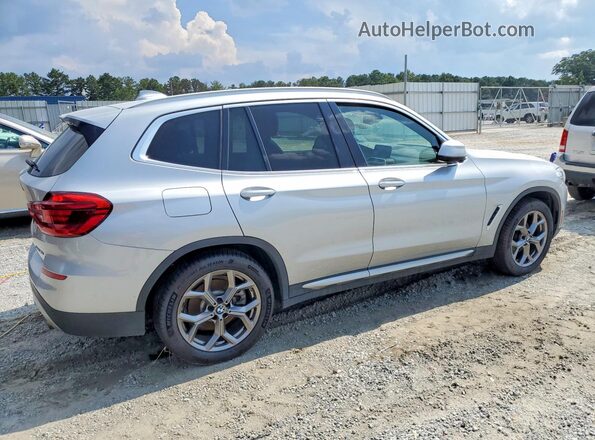 5UXTY3C08L9C92422 2020 BMW X3 Silver Przód prawy