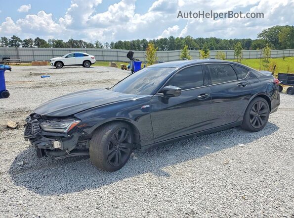 19UUB5F55MA011668 2021 ACURA TLX Черный Задняя левая четверть