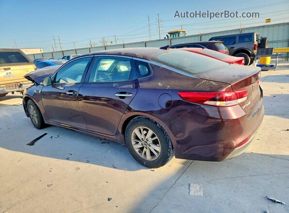 5XXGT4L38JG189290 2018 KIA OPTIMA Maroon Задня права чверть