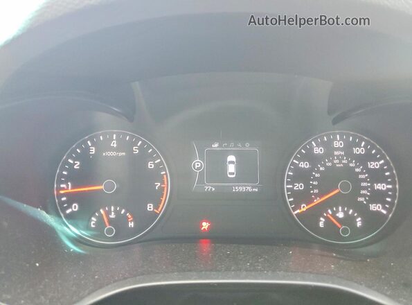 5XXGU4L31GG095287 2016 KIA OPTIMA Blue Vista de los asientos traseros
