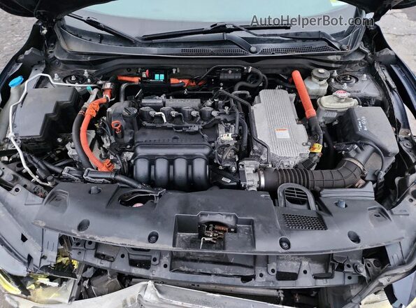 19XZE4F1XKE002574 2019 HONDA INSIGHT Black ძრავის განყოფილების ხედი