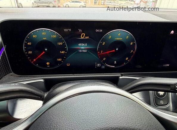 W1N4M4GB5MW107478 2021 MERCEDES-BENZ GLB-CLASS Black Widok zestawu wskaźników