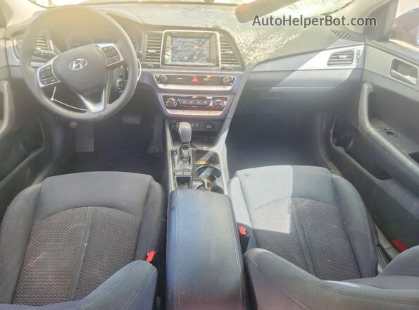 5NPE24AF5KH804309 2019 HYUNDAI SONATA Gray Widok zestawu wskaźników