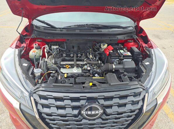3N1CP5DV6NL496009 2022 NISSAN KICKS Maroon Widok deski rozdzielczej