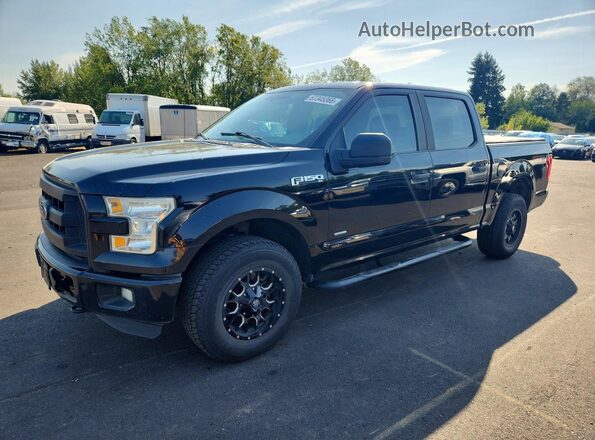 1FTEW1EP8GKD95611 2016 FORD F150 Черный Задняя левая четверть